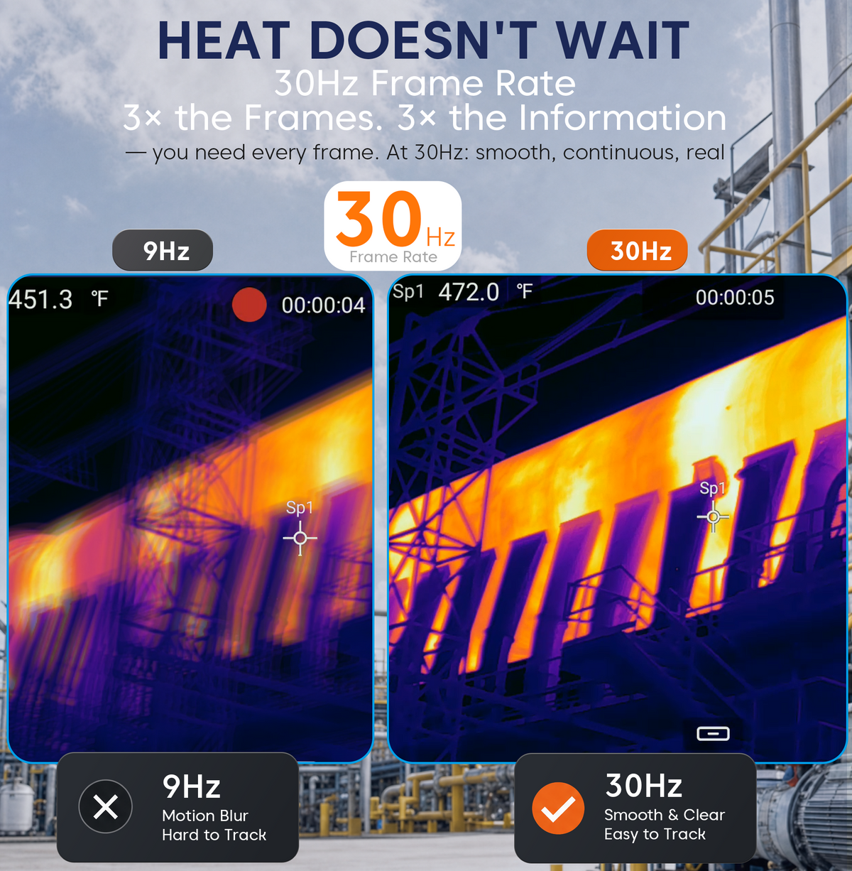 FOTRIC Ti3 thermal imaging camera with black handle and lens, displaying thermal images on a screen for infrared temperature detection.