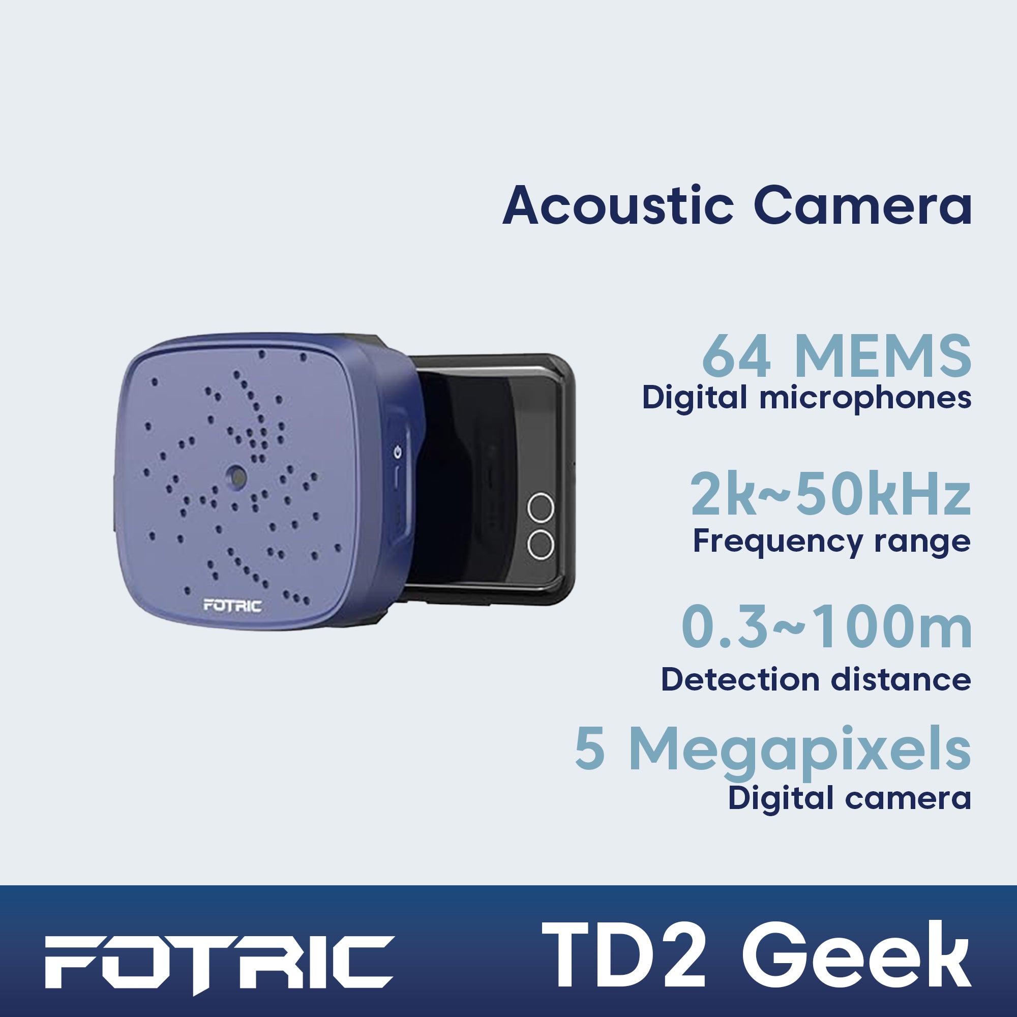 FOTRIC TD2 Geek Portable Acoustic Imaging - FOTRIC Global Official Store
